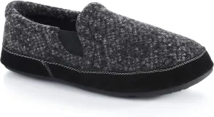 Acorn Men's Fave Gore Slipper, Charcoal Tweed, 9-10 Wide