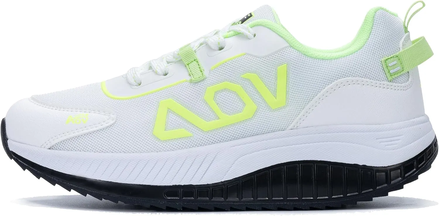 AOV Womens Walking Orthotic Shoes Lightweight Breathable Sneakers with Arch Support for Running Gym Workout