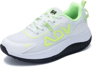 AOV Womens Walking Orthotic Shoes Lightweight Breathable Sneakers with Arch Support for Running Gym Workout