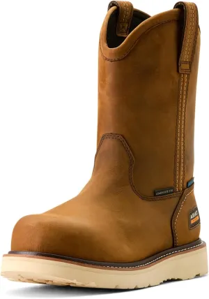 Ariat Men's Rebar Wedge Pull-on Waterproof Composite Toe Work Boot