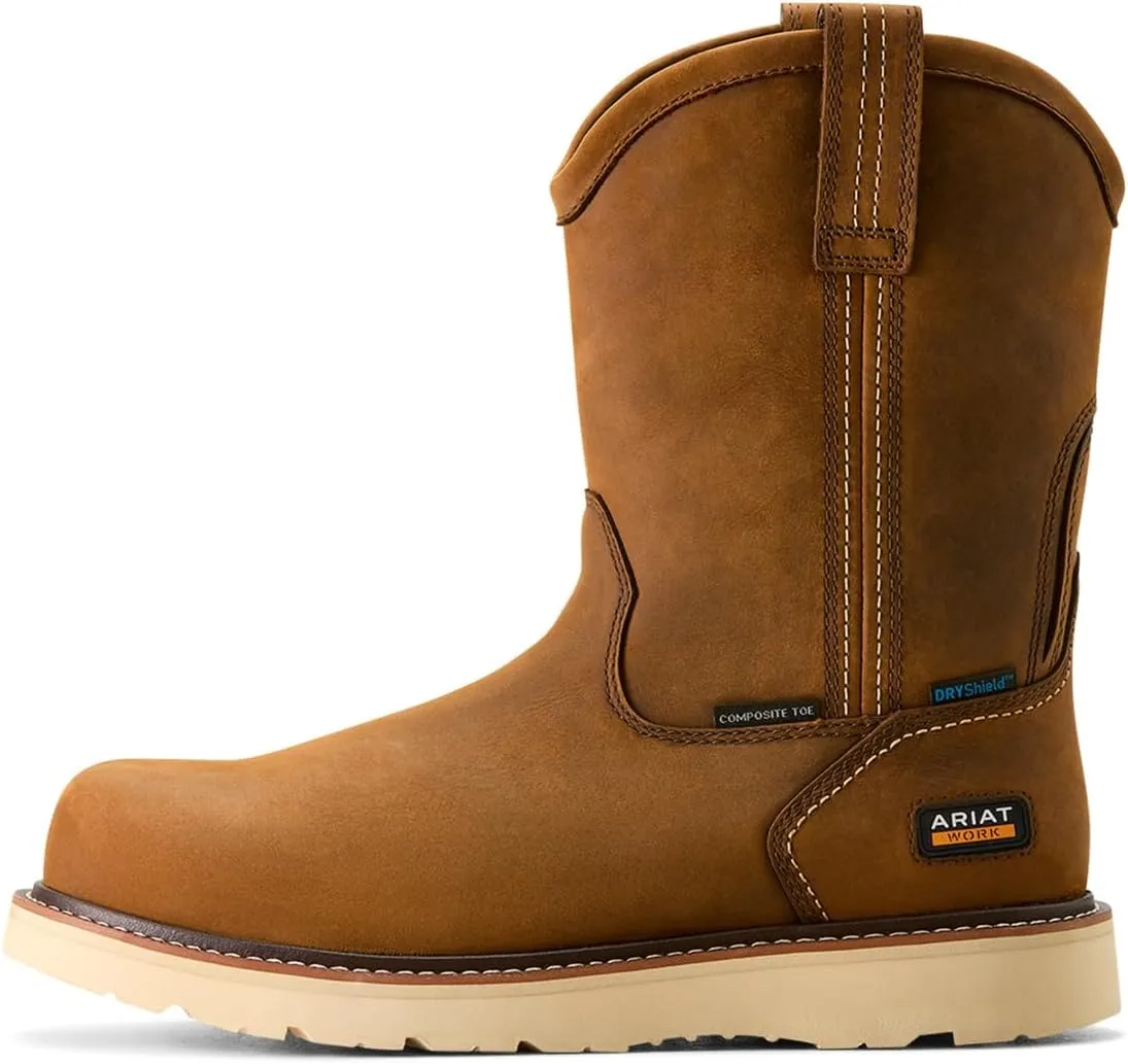 Ariat Men's Rebar Wedge Pull-on Waterproof Composite Toe Work Boot