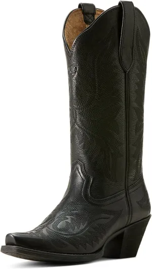 ARIAT Women`s Rafter Tan Vamp and 12In Top Round Up Boot