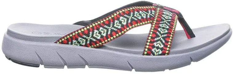 BEARPAW Women's Juniper Black Size 5 | Women's Flip Flop Sandal | Women's Shoe | Comfortable & Lightweight