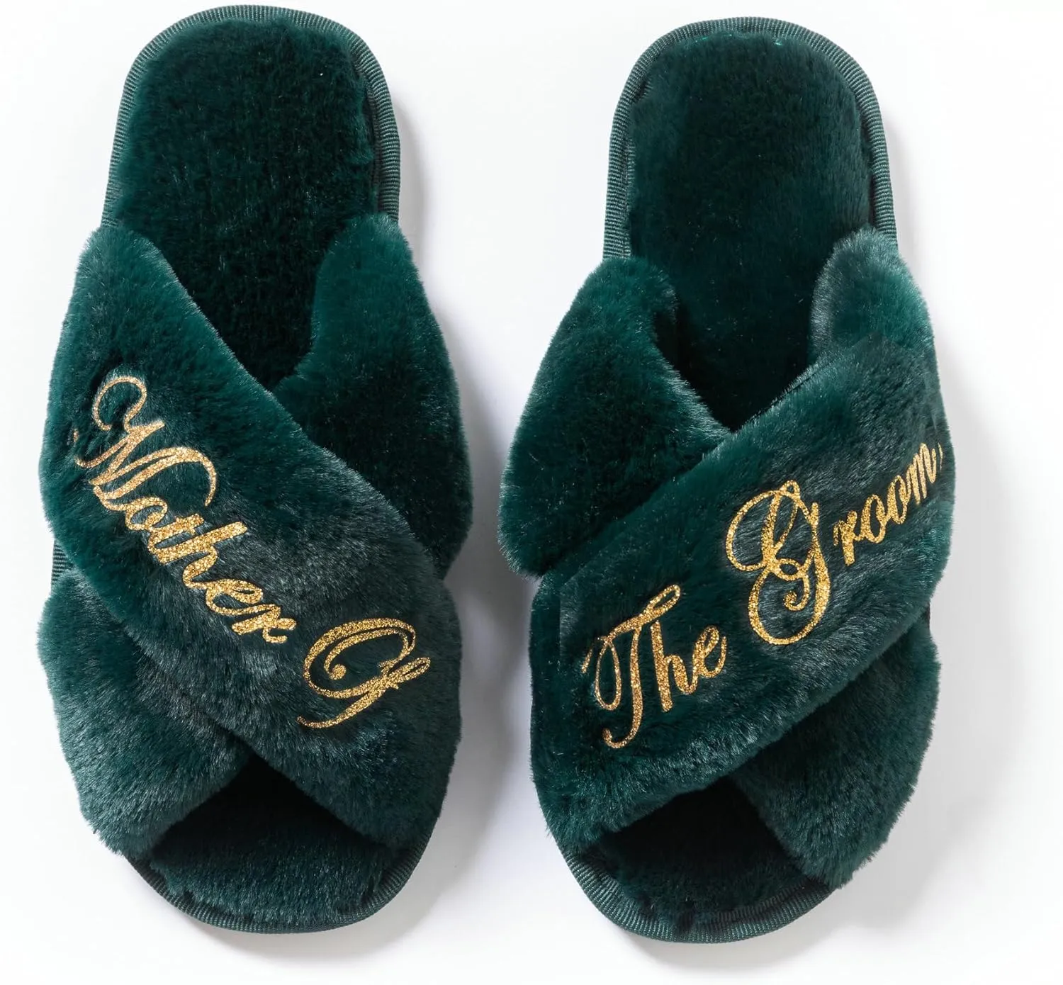 Bridal Slipper - Bridesmaid & Bachelorette Gifts - Forest Green - Bridal Shower