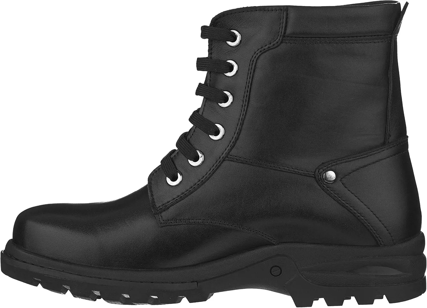 CALTO Men's Invisible Height Increasing Elevator Shoes - Black Premium Leather Lace-up High-top Ankle Boots - 3.2 Inches Taller - T14002 - Size 8 D(M) US