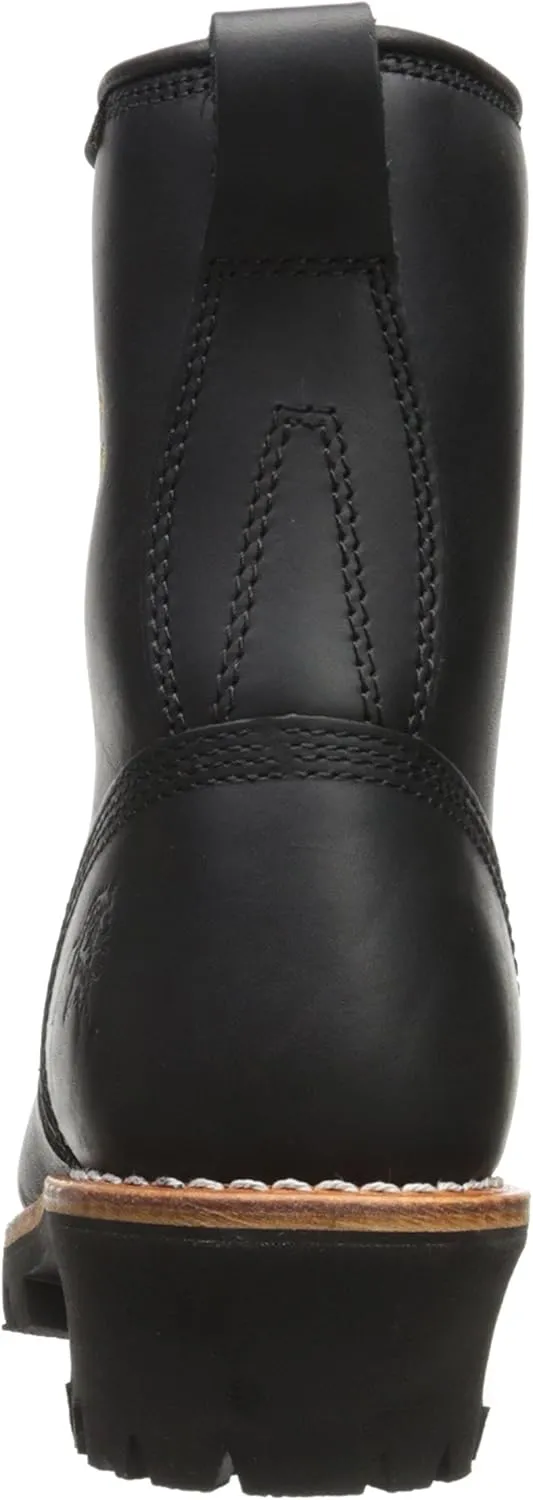 Chippewa Women's Black Waterproof Steel Toe Lace Logger Boots