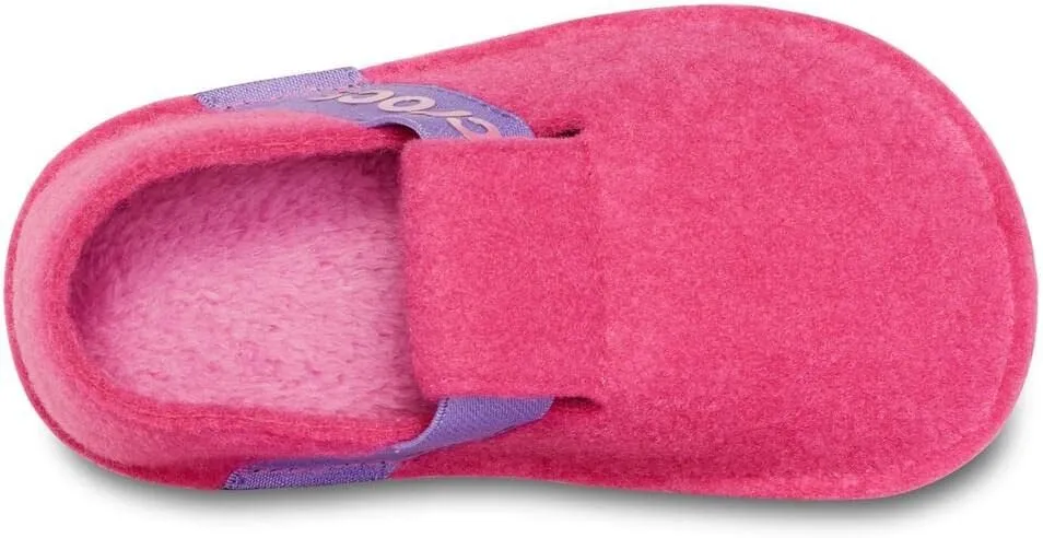 Crocs Kids' Classic Slipper | Comfortable Slip On Fuzzy Slippers for Kids