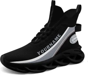 Custom Men Athletic Walking Running Tennis Shoes Fashion Women Hightop Breathable Lightweight Sneaker Unisex Baseball Shoes