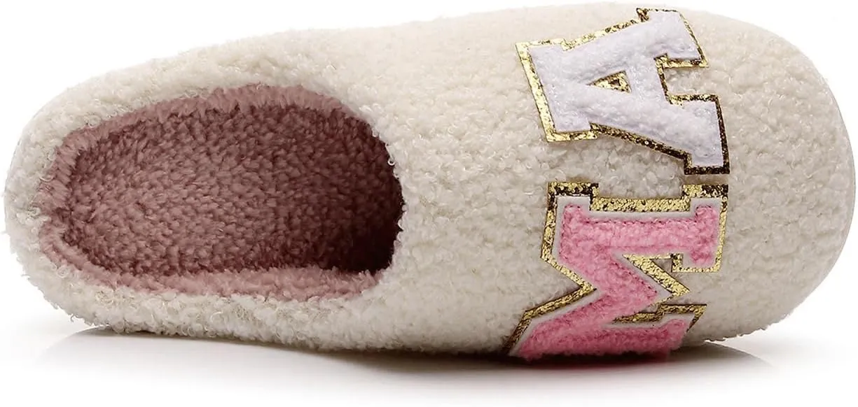 Cute Slippers for Women Fun Cute Holiday House Shoes Fluffy Warm Slipper Gifts for Adults