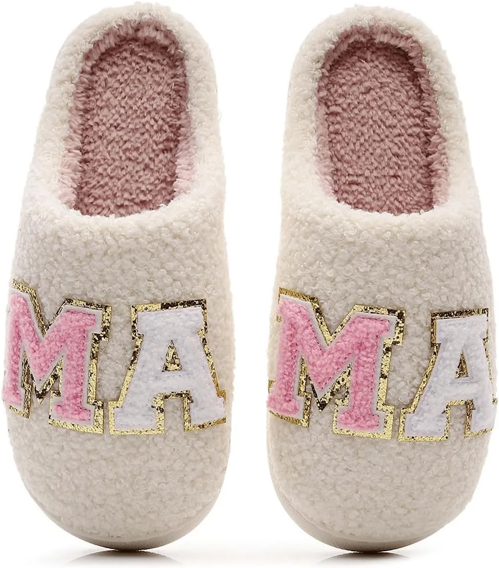Cute Slippers for Women Fun Cute Holiday House Shoes Fluffy Warm Slipper Gifts for Adults