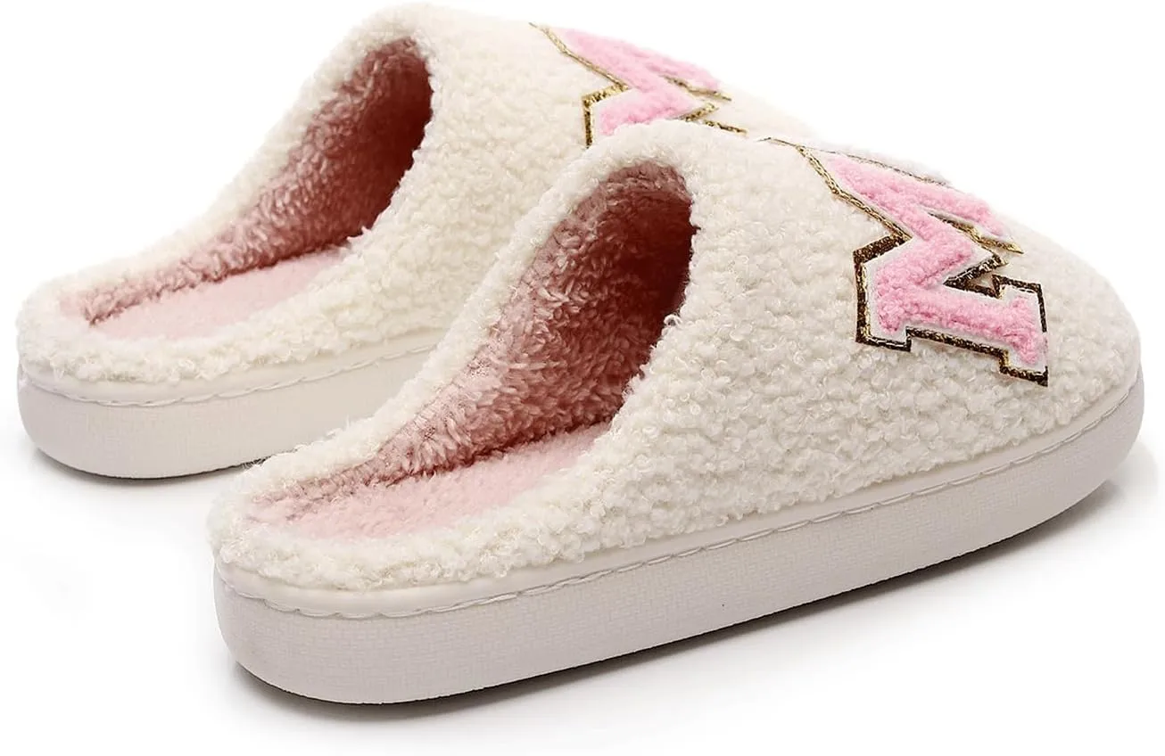 Cute Slippers for Women Fun Cute Holiday House Shoes Fluffy Warm Slipper Gifts for Adults