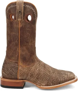 Dan Post Boots Mens Murray Embroidered Bison Square Toe Pull On Dress Boots Mid Calf - Brown