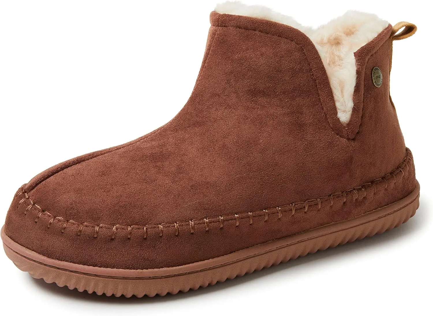 Dearfoams Men's Brixen Indoor/Outdoor Memory Foam Boot Alpine Camping Cozy Slipper House Shoe
