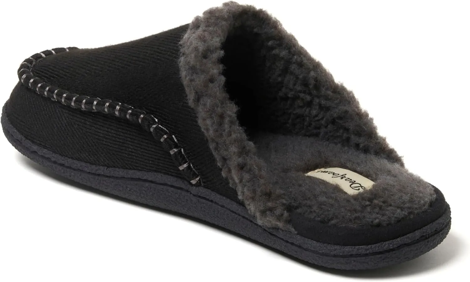 Dearfoams Men's Matthew Moc Toe Scuff Indoor Outdoor House Shoe Slipper