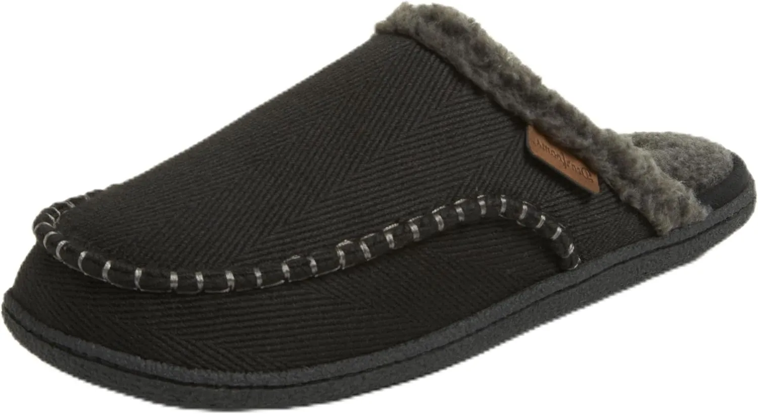Dearfoams Men's Matthew Moc Toe Scuff Indoor Outdoor House Shoe Slipper