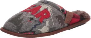 Dearfoams Women's Alpine Print Family Mood Bear Scuff Slipper