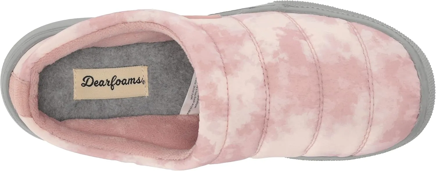 Dearfoams Women's Kendra Sport Lounge Memory Foam Clog Slipper