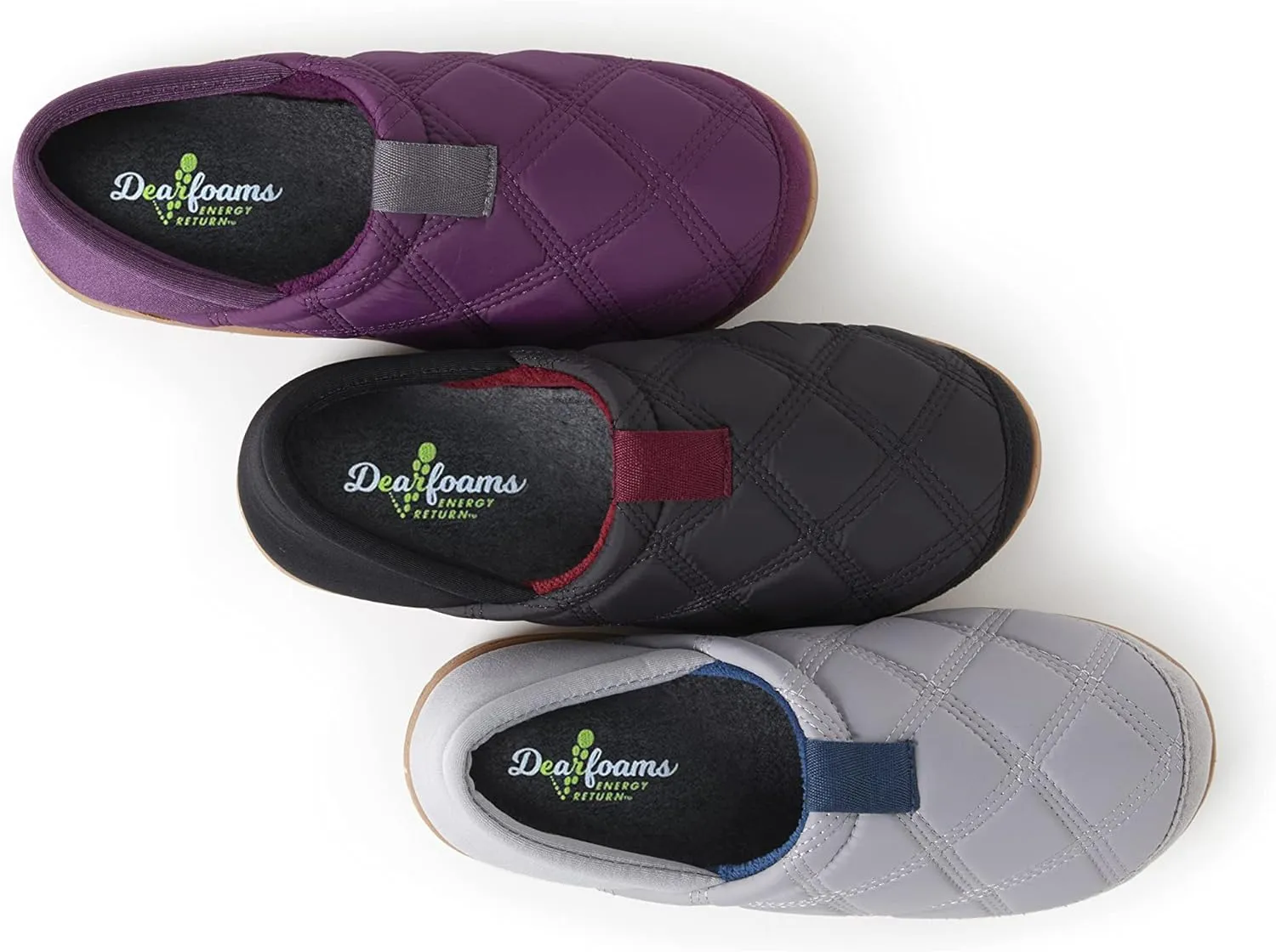 Dearfoams Women's River Closed Back Memory Foam Energy Return Slipper