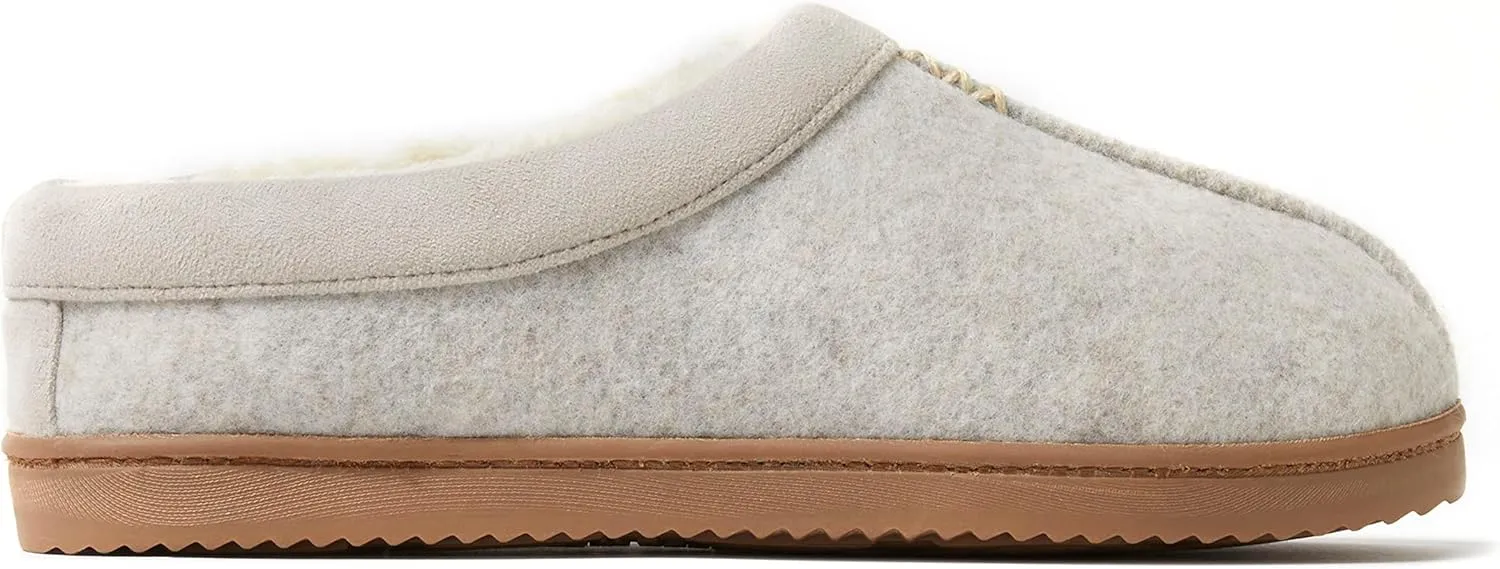 Dearfoams Women's Wren High Vamp Clog Indoor/Outdoor Memory Foam Slipper