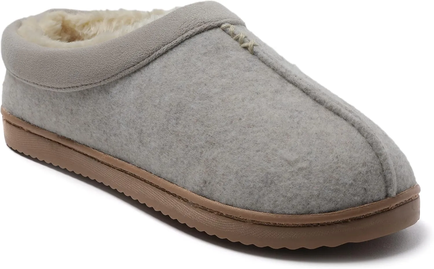 Dearfoams Women's Wren High Vamp Clog Indoor/Outdoor Memory Foam Slipper