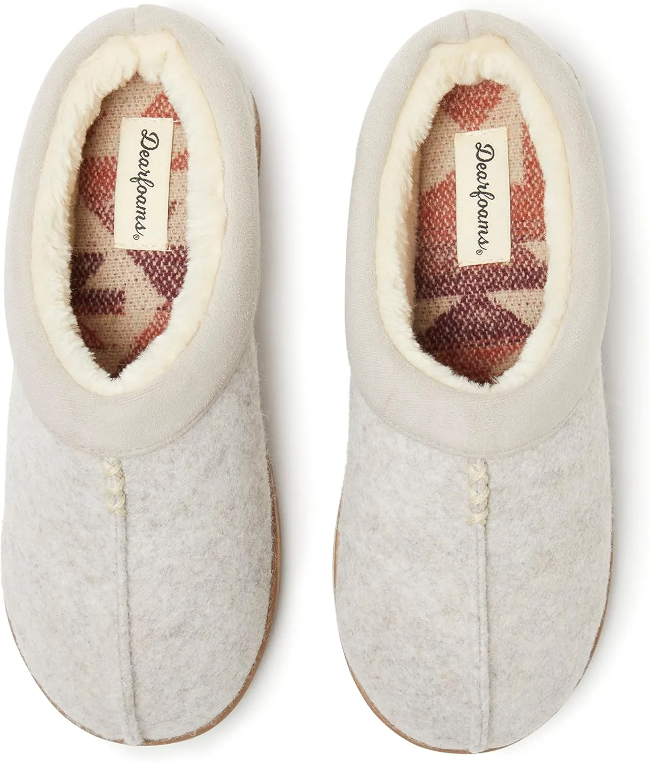 Dearfoams Women's Wren High Vamp Clog Indoor/Outdoor Memory Foam Slipper