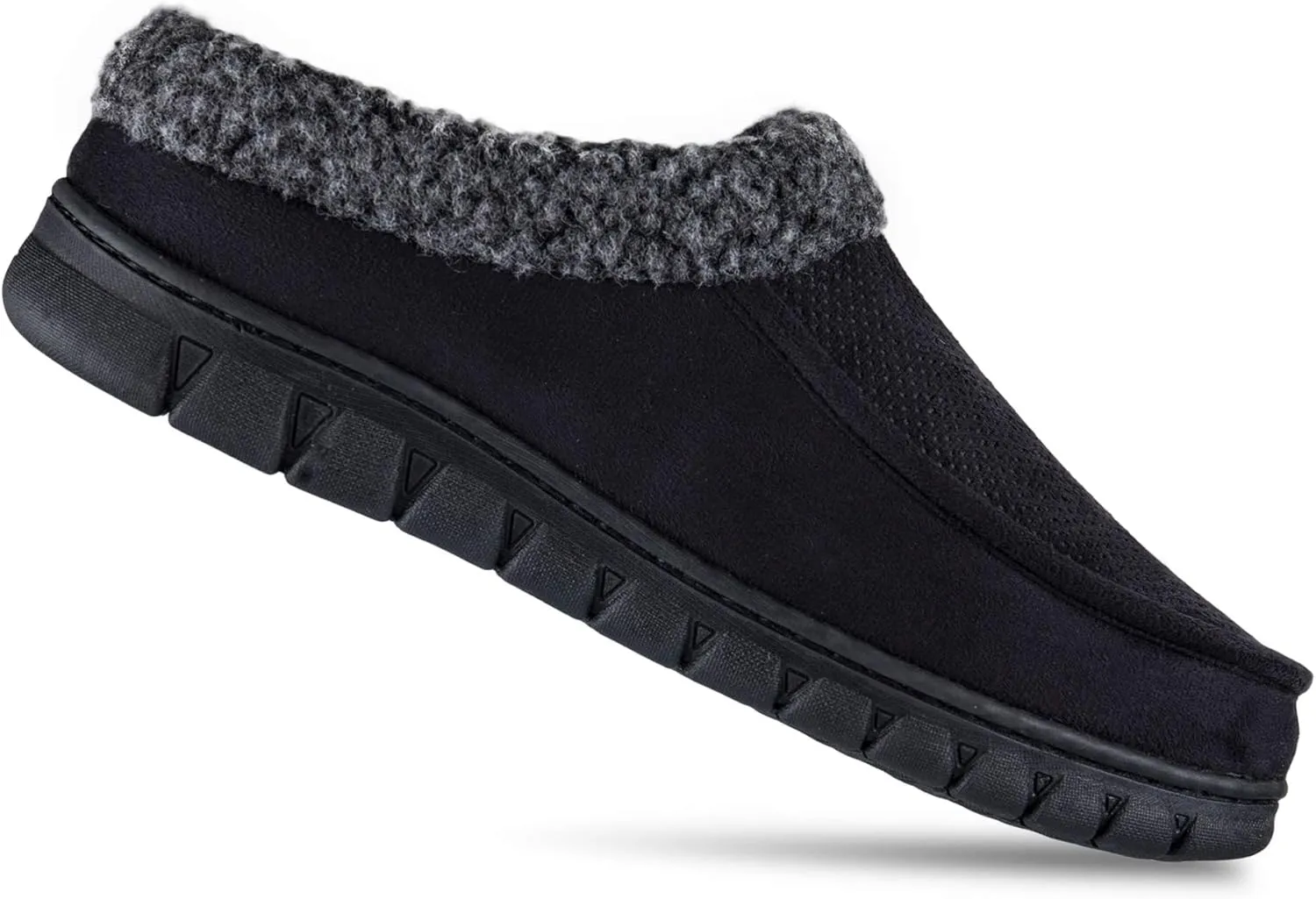 Dickies Men's Perforated Closed Back Memory Foam Slippers - Indoor/Outdoor Sole, Machine Washable