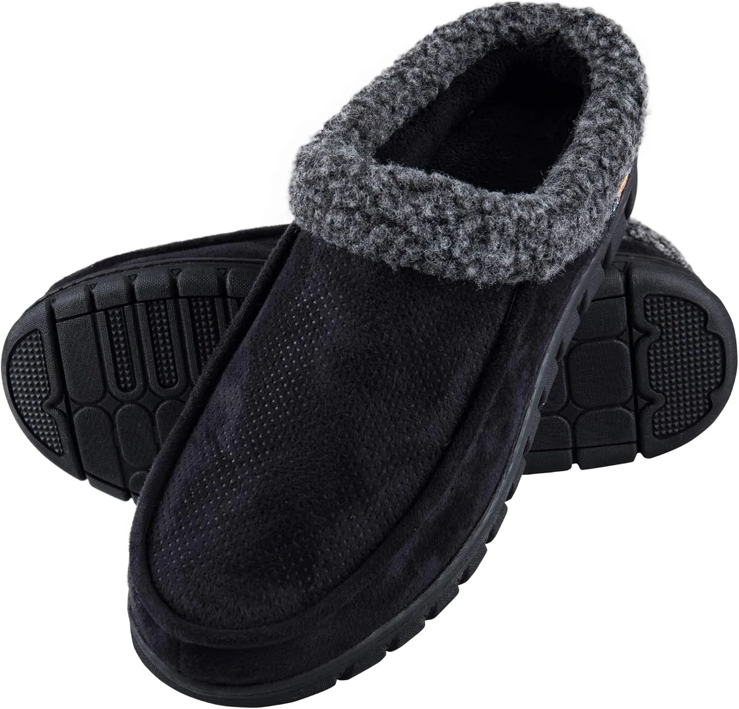 Dickies Men's Perforated Closed Back Memory Foam Slippers - Indoor/Outdoor Sole, Machine Washable