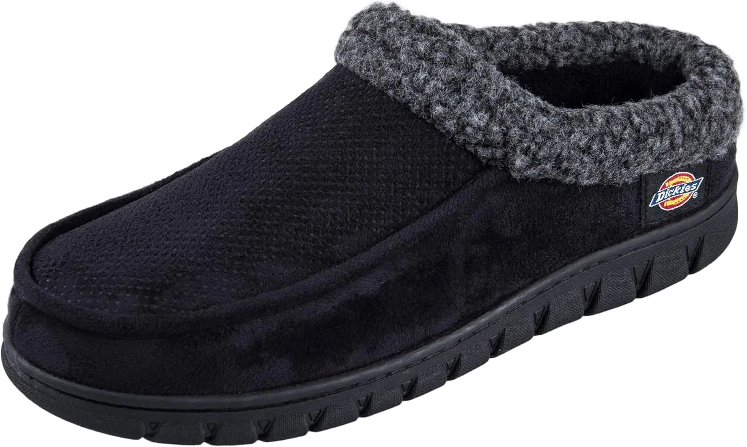 Dickies Men's Perforated Closed Back Memory Foam Slippers - Indoor/Outdoor Sole, Machine Washable
