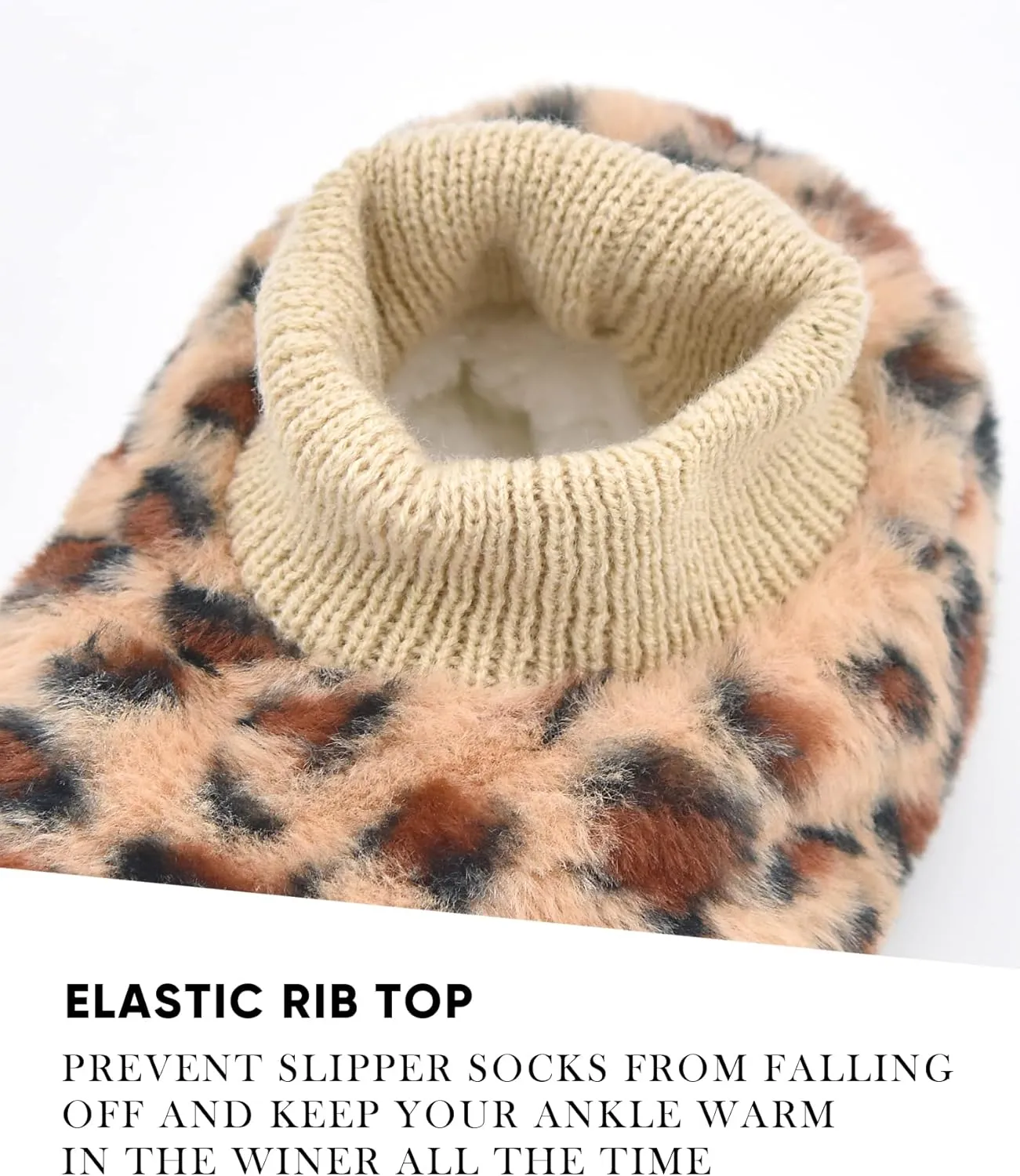 DICUIRD Slipper Socks with Grippers for Women,Winter Cozy&Comfy Boot Slippers for Women