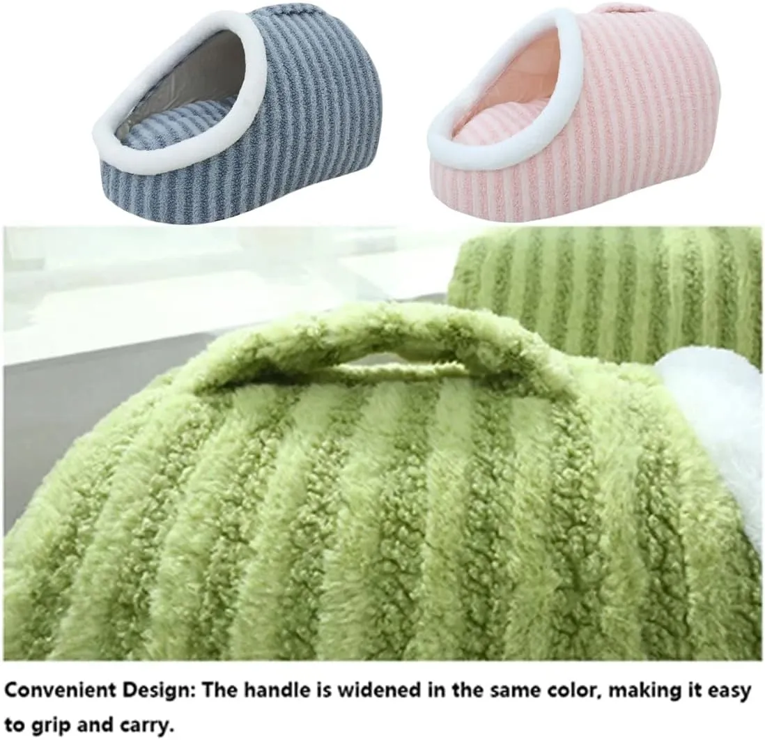 Dog Bed with Cover Cave, Cozy Hideaway Pet Bed, Cozy Cave Dog Bed,Cozy Pet Hideaway Bed for Dogs, Pet Bed with Cover Cave,Dog Slipper Bed (Light Pink,Small)
