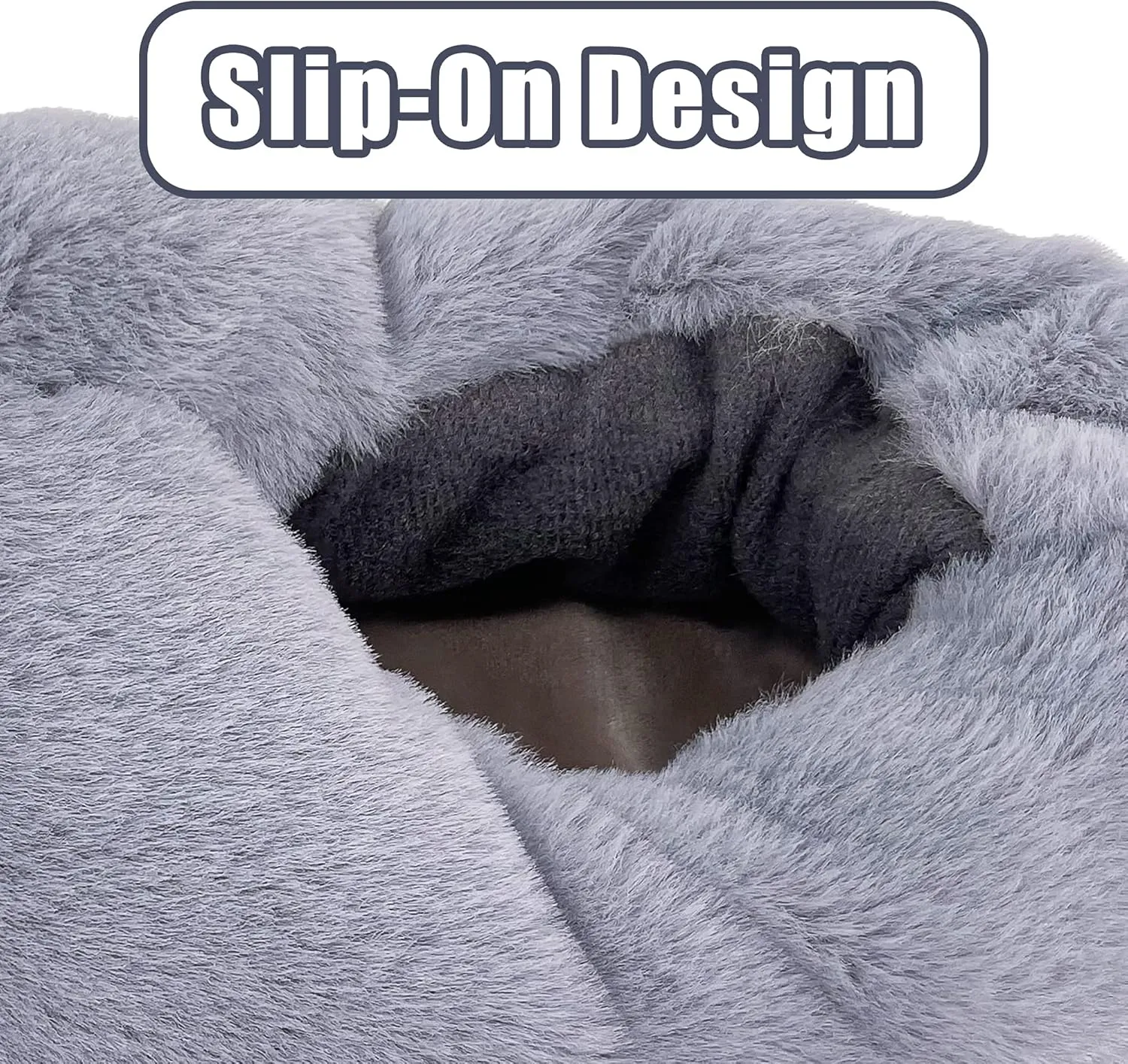 Dream Bridge Toddler Kids Plush Slippers Boys Girls Warm Animal Soft Cozy Cute Cartoon Non-Slip Shoes Winter House Shoes Fuzzy Indoor Bedroom Shoes