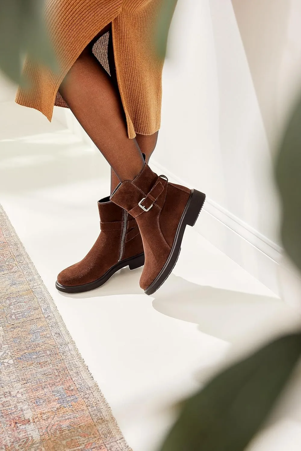 ECCO Women's Amsterdam Waterproof Buckle Ankle Boot