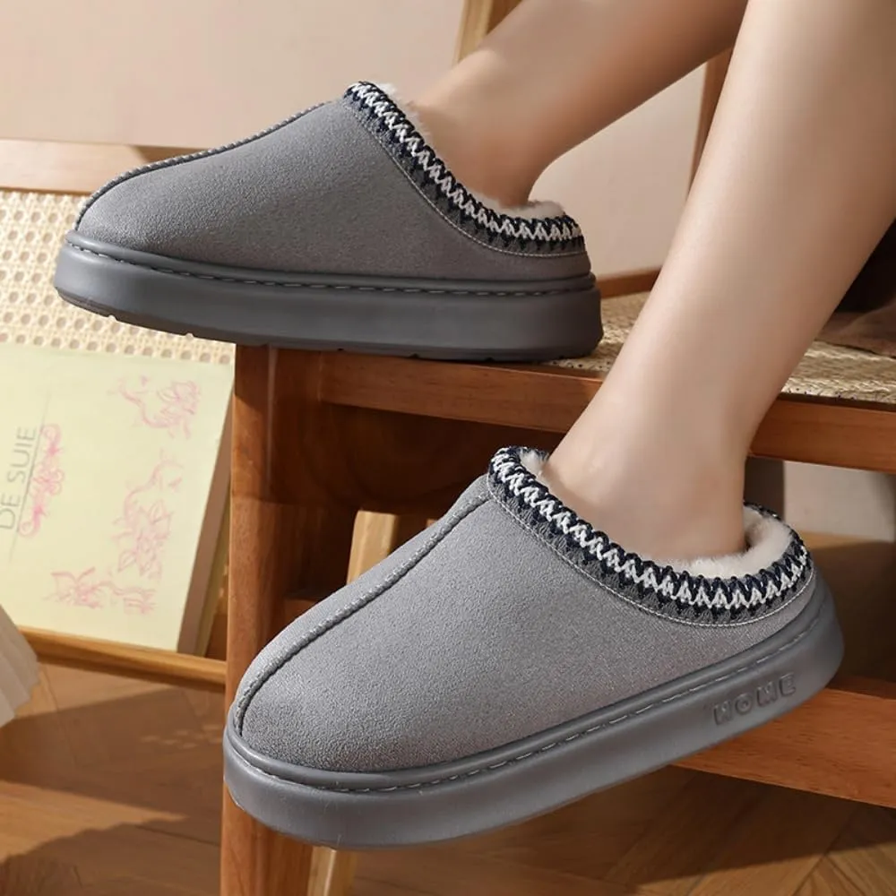 FAYUEKEY Womens Fuzzy Slippers Memory Foam House Bedroom Fluffy Trendy Gift Cloud Shoes