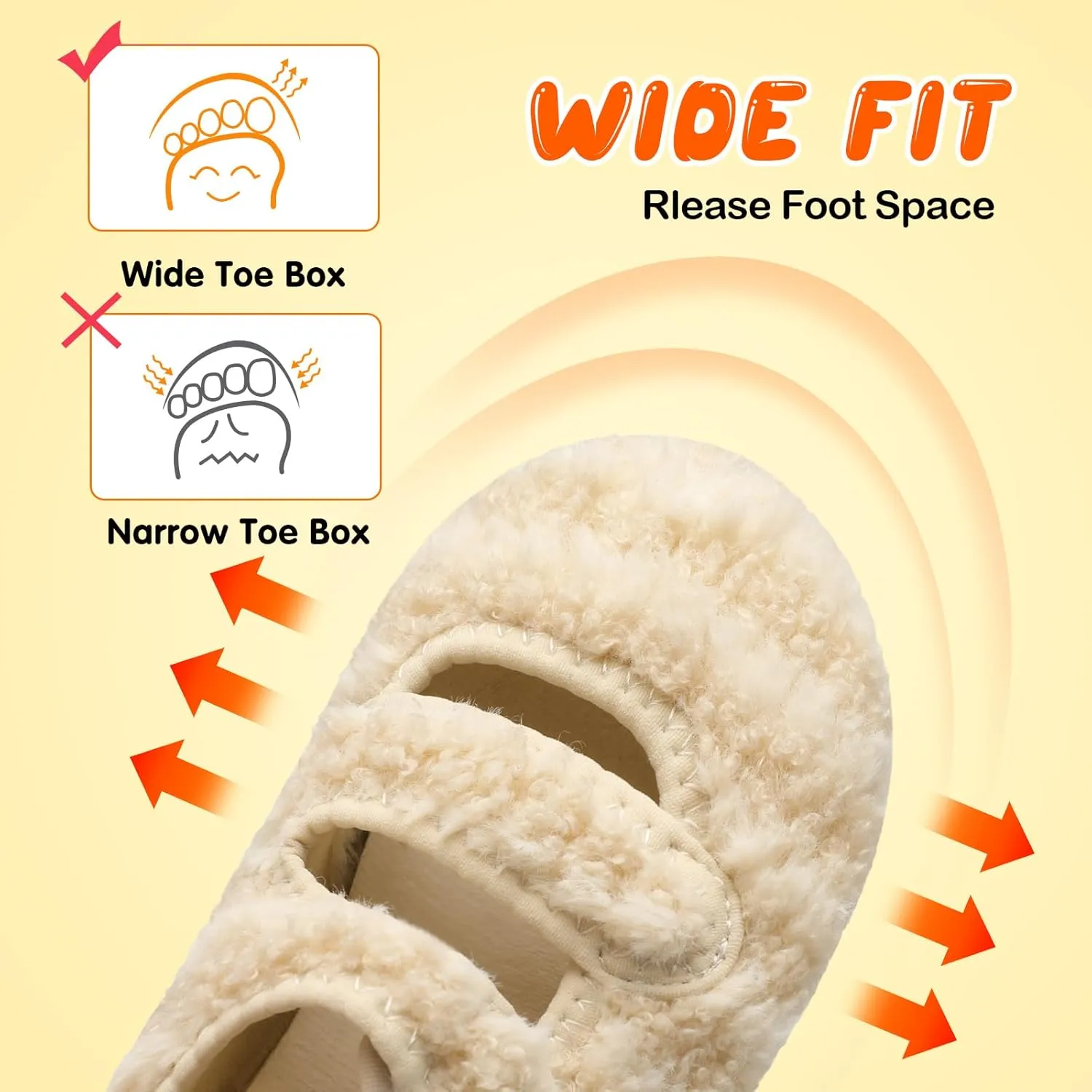 FEETCITY Toddler House Slippers - Boys & Girls Winter Kids Indoor Home Shoes - Warm Socks