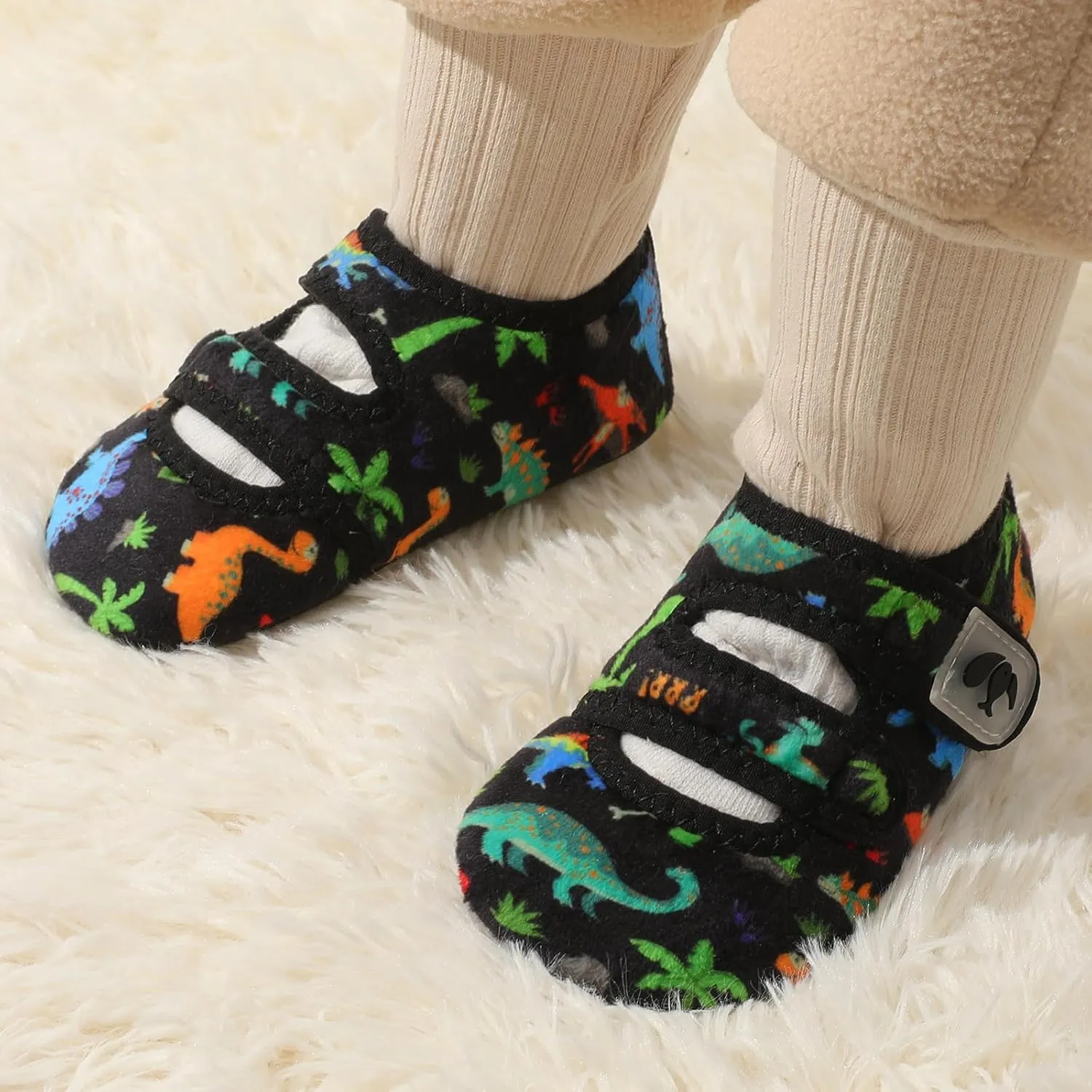 FEETCITY Toddler House Slippers - Boys & Girls Winter Kids Indoor Home Shoes - Warm Socks