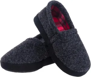 festooning Kids Boys Comfy Warm Indoor House Slippers Fleece Memory Foam Shoes