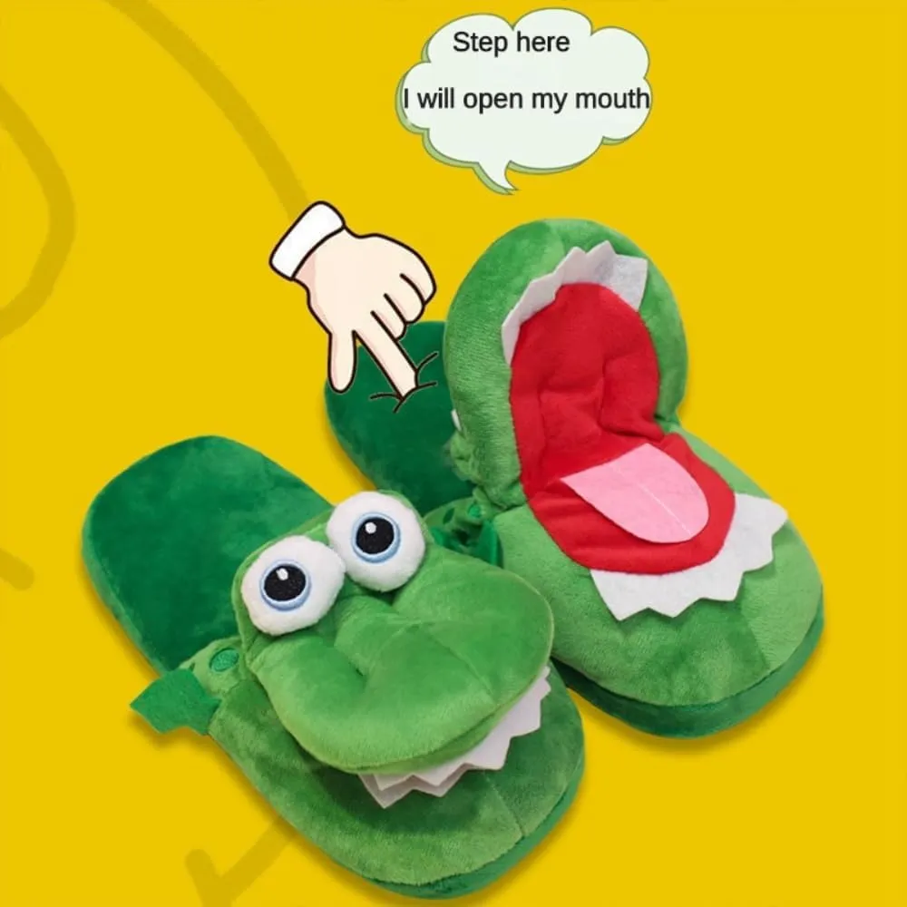 Frog Fuzzy Slippers Christmas Kawaii Cozy Fluffy House Shoe Warm Slipper for Indoor Outdoor Soft Fur Cozy Plush Faux Fur Scuff Slippers