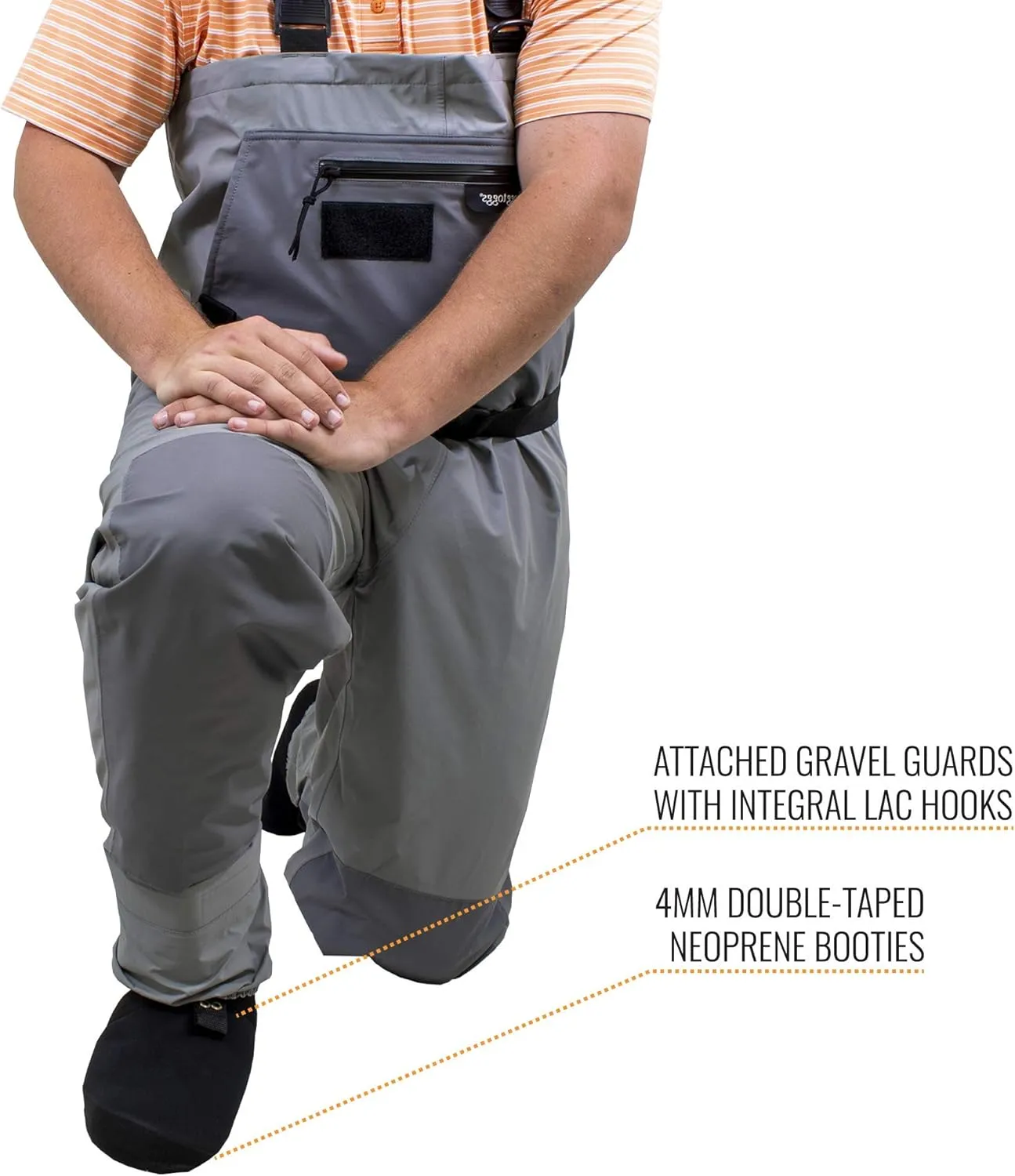 FROGG TOGGS Men's Hellbender Pro Waterproof Stockingfoot Fishing Chest Wader for Fishing