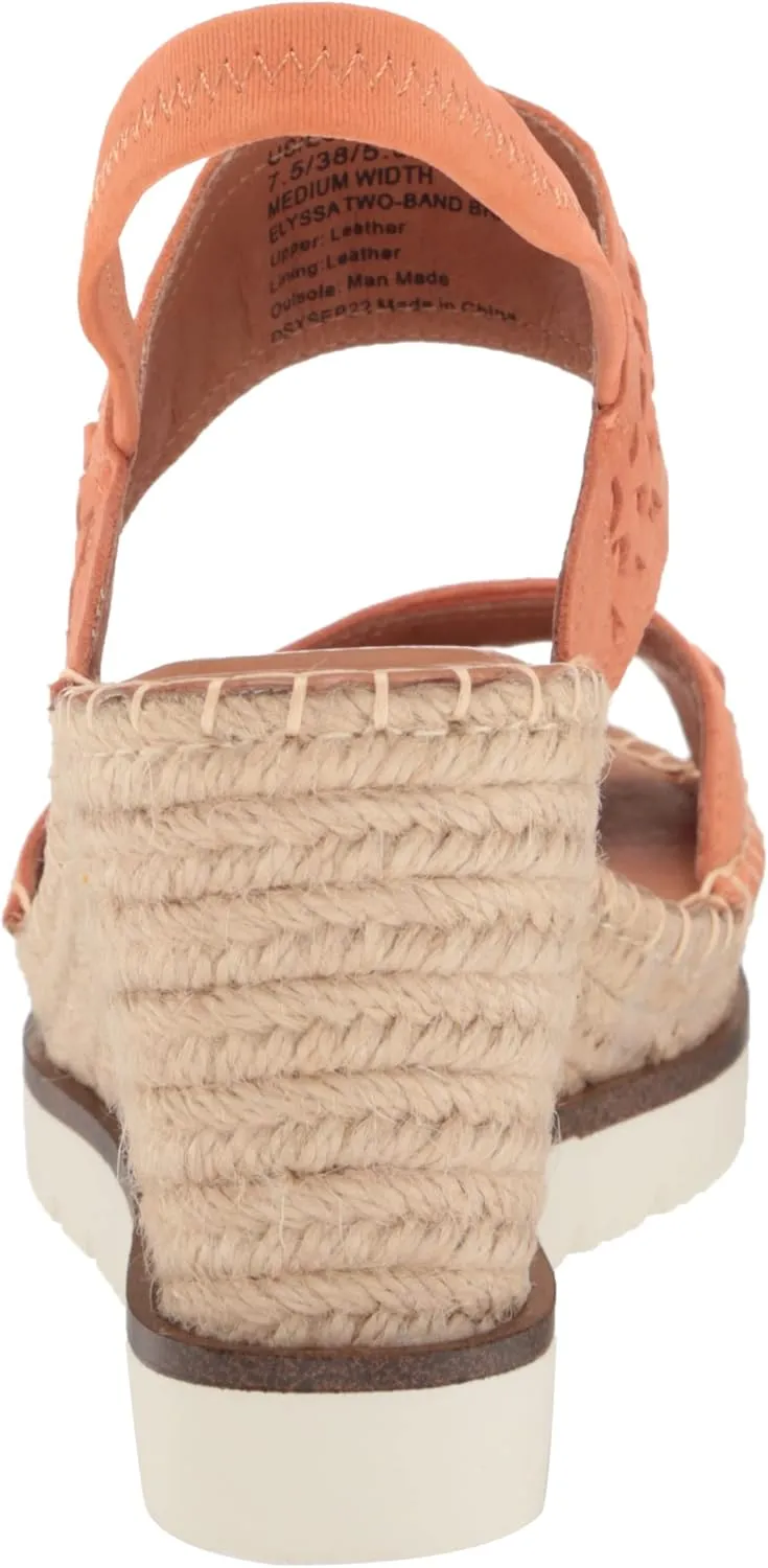 Gentle Souls by Kenneth Cole Women's Elyssa Two-Band Braid Wedge Sandal