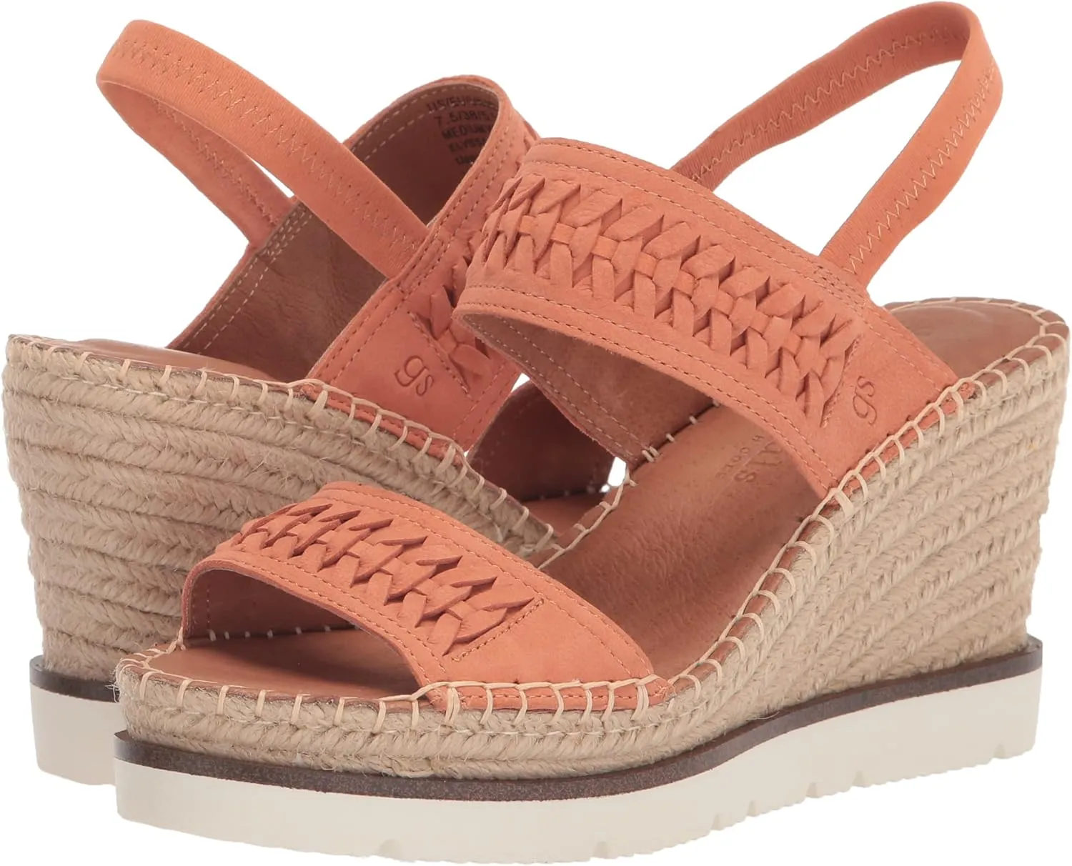 Gentle Souls by Kenneth Cole Women's Elyssa Two-Band Braid Wedge Sandal