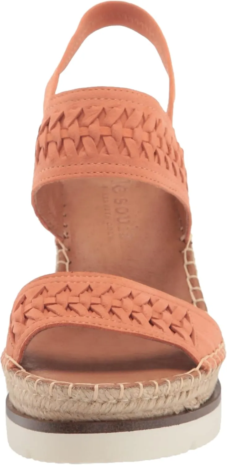 Gentle Souls by Kenneth Cole Women's Elyssa Two-Band Braid Wedge Sandal