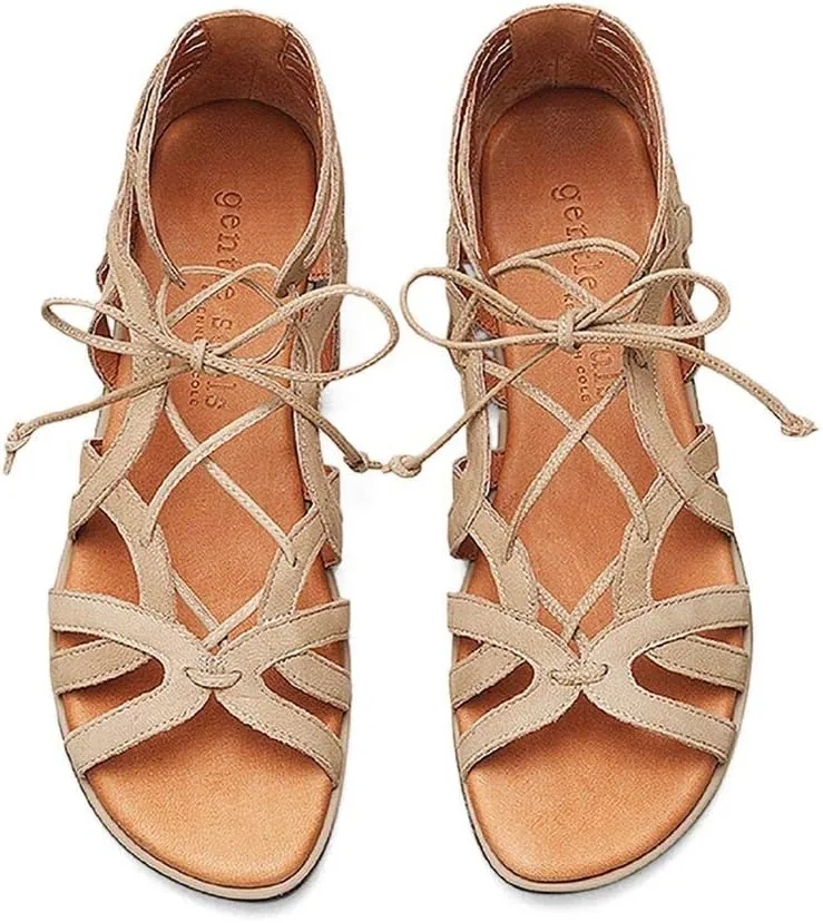 Gentle Souls Women's Break My Heart 3 Gladiator Sandal, Gold