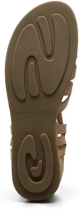 Gentle Souls Women's Break My Heart 3 Gladiator Sandal, Gold