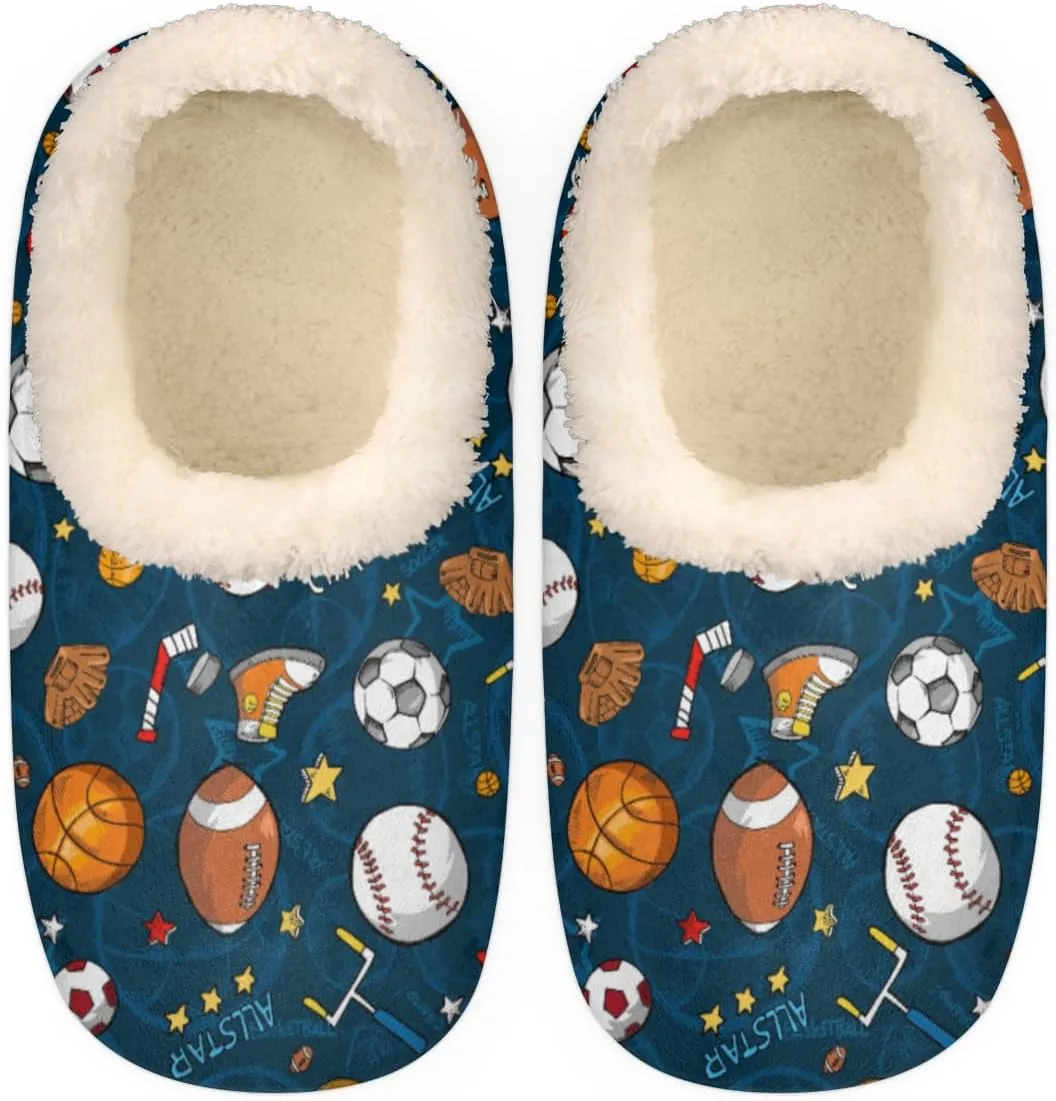 Geometric Cactus Floral Slippers for Women， Soft Cozy Warm Fuzzy Memory Foam House Slippers， Non Slip Closed Back Winter Comfy Plush Ladies House Shoes for Indoor Bedroom