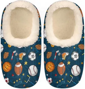 Geometric Cactus Floral Slippers for Women， Soft Cozy Warm Fuzzy Memory Foam House Slippers， Non Slip Closed Back Winter Comfy Plush Ladies House Shoes for Indoor Bedroom