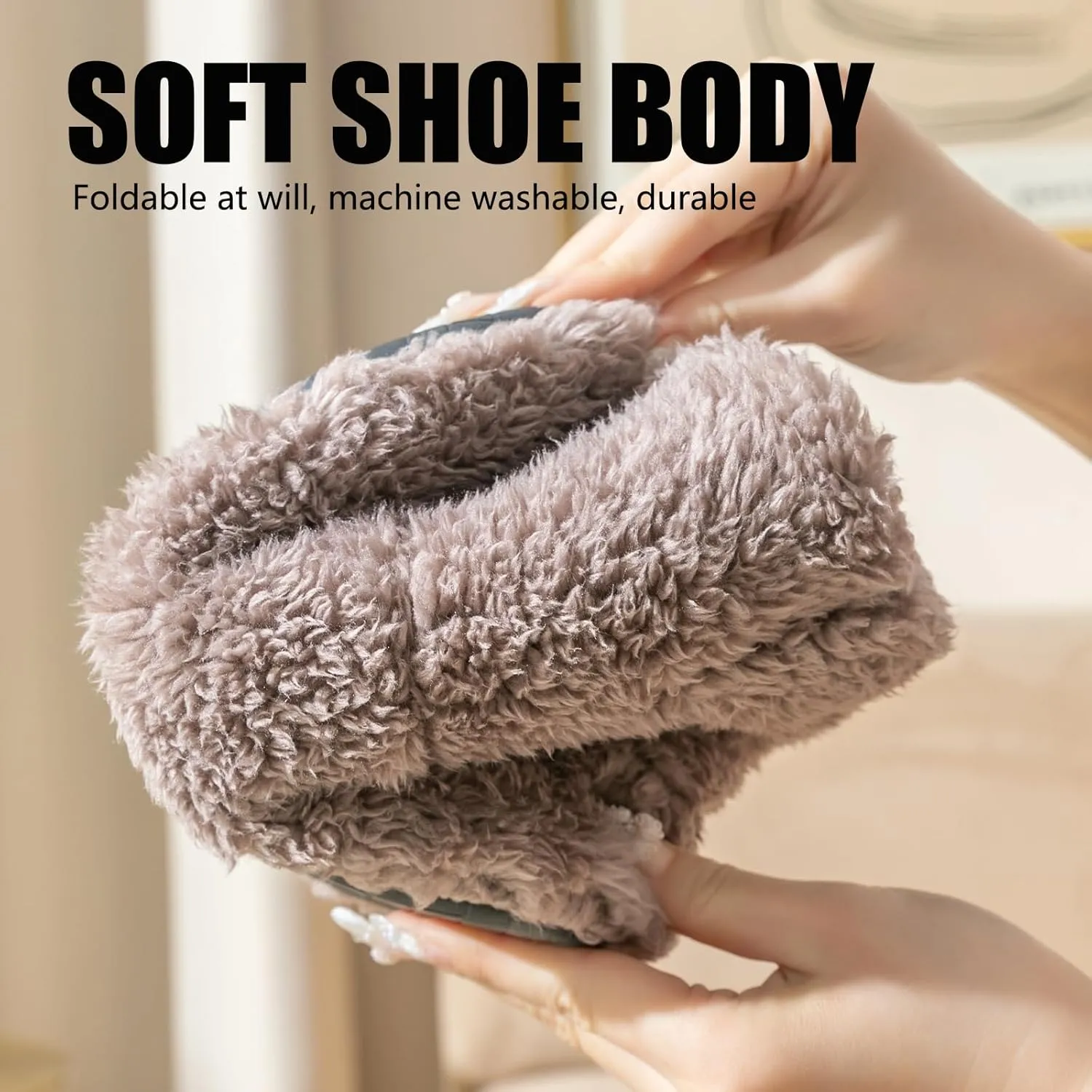 Giltpeak Boot Slippers for Women Indoor, Slipper Socks for Women, House Booties, Cozy Warm Lined Slippers for Non-Slip Indoor Slippers
