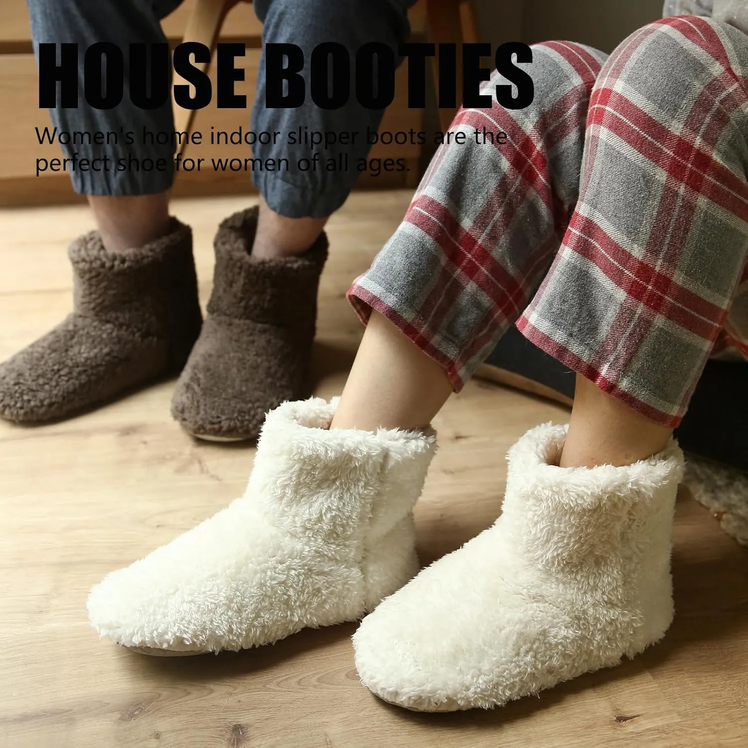 Giltpeak Boot Slippers for Women Indoor, Slipper Socks for Women, House Booties, Cozy Warm Lined Slippers for Non-Slip Indoor Slippers