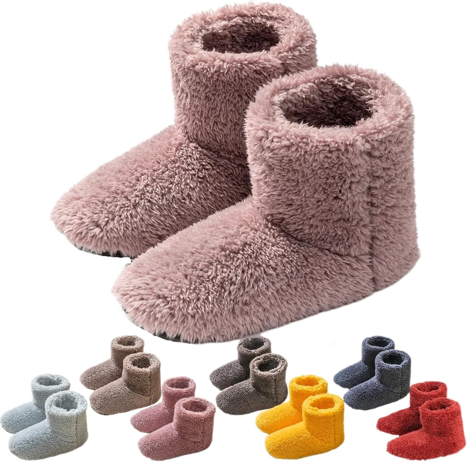 Giltpeak Boot Slippers for Women Indoor, Slipper Socks for Women, House Booties, Cozy Warm Lined Slippers for Non-Slip Indoor Slippers