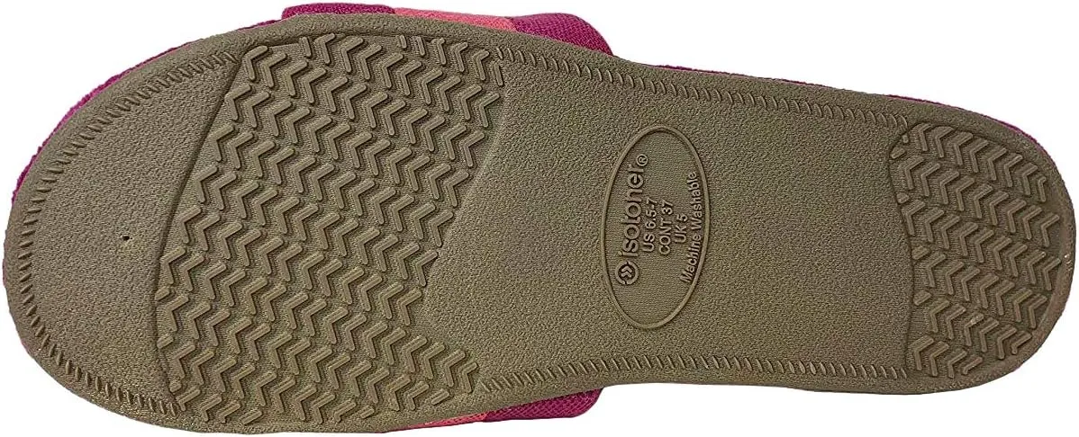 isotoner Cabanas Women's Memory Foam Resort Indoor/Outdoor Slippers