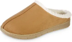 isotoner Women's Microsuede Hoodback Slipper: Non-Slip Sole, Indoor/Outdoor, Memory Foam, Machine Washable